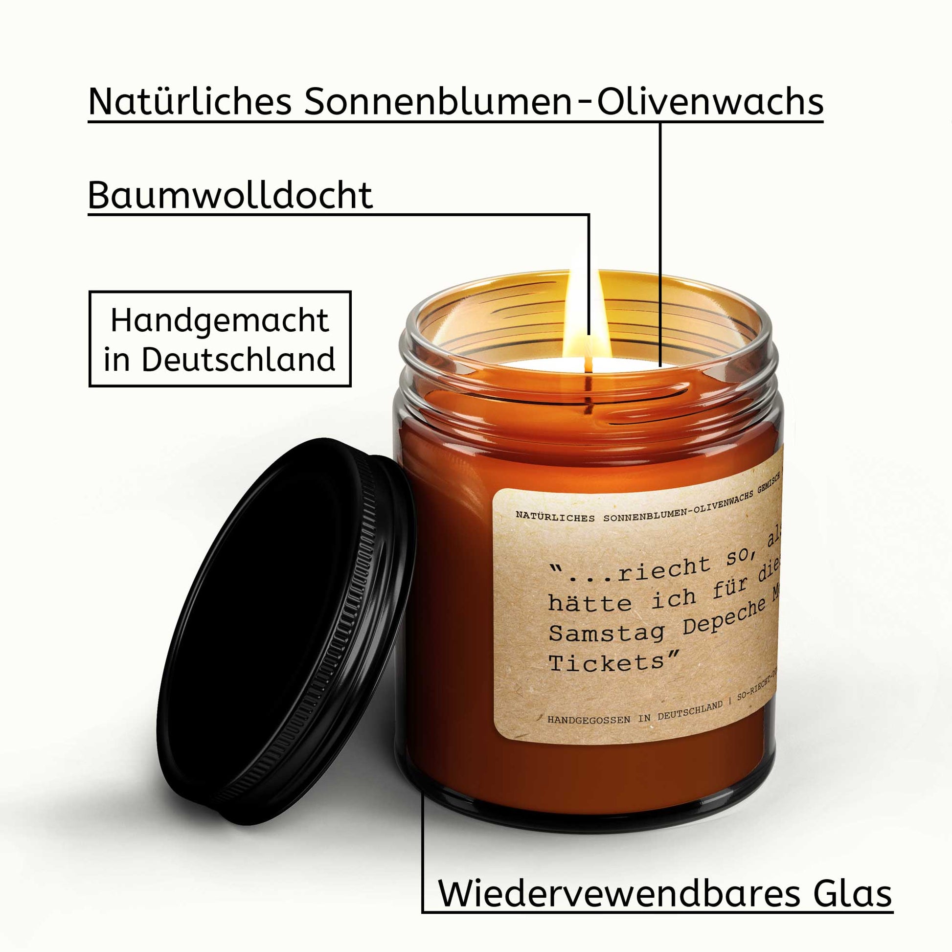 Duftkerze „Be Good" | Zitat Benjamin Franklin | GlowHaus-3