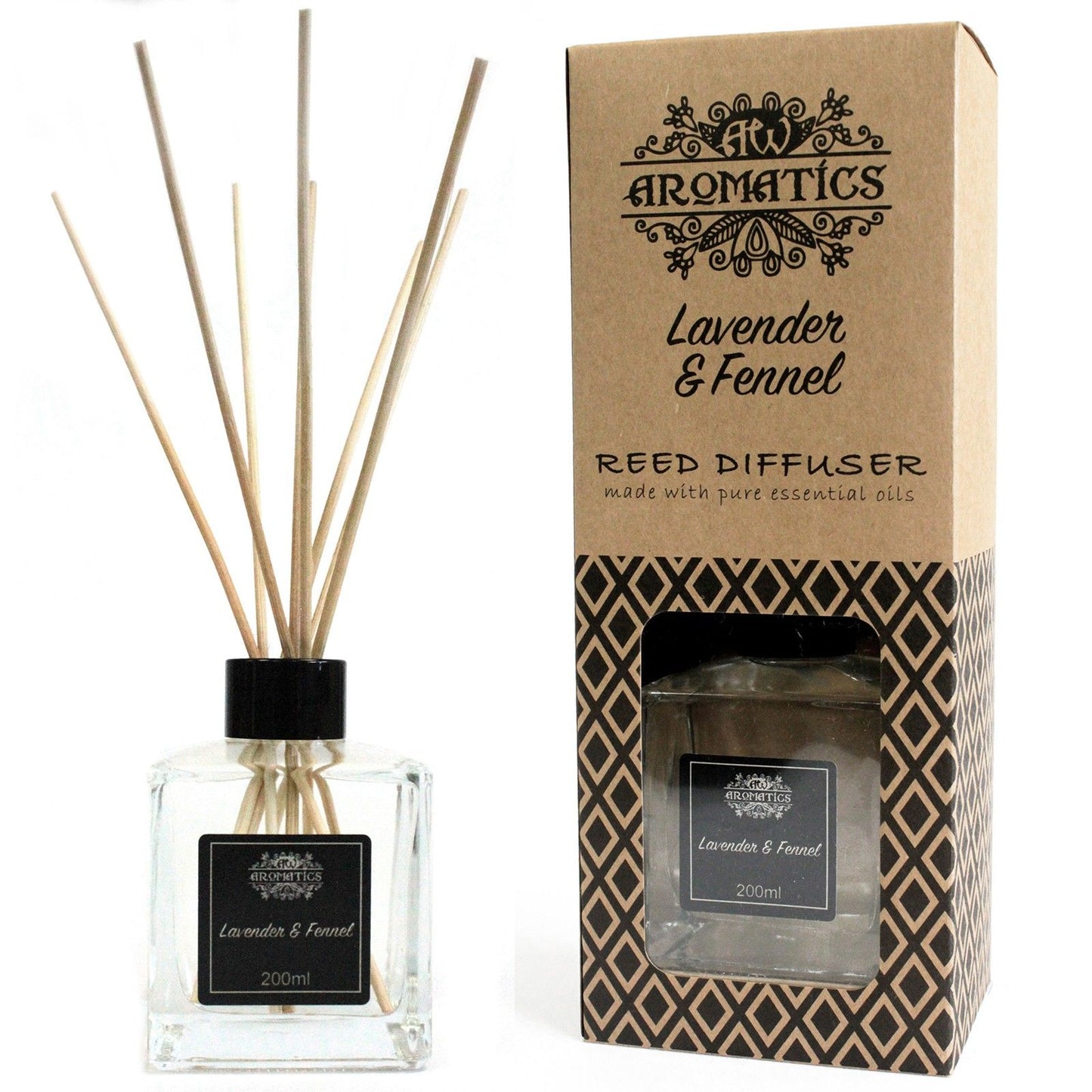 Lavendel & Fenchel Reed Diffuser – Ätherisches Öl | 200 ml