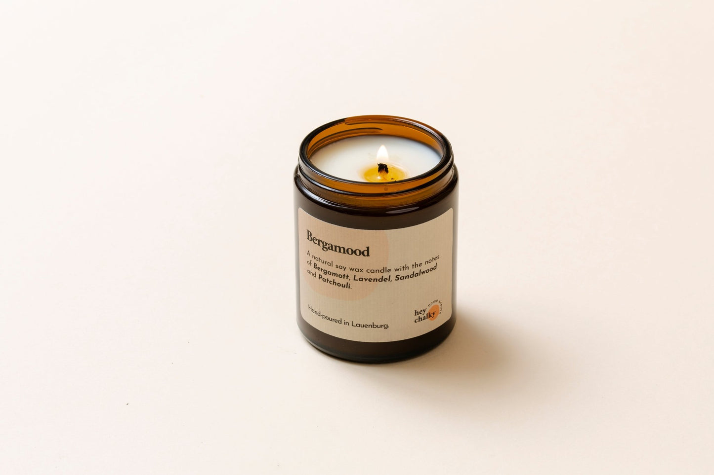 Duftkerze „Bergamood" | Bergamotte & Grüner Tee | Handgemacht | 155g - GlowHaus