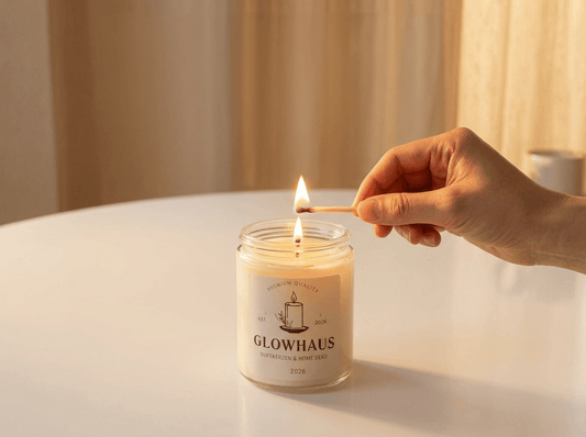 Duftkerze „Jasmin & Bergamotte" | Frisch & Blumig | Handgemacht | 240ml | GlowHaus - GlowHaus