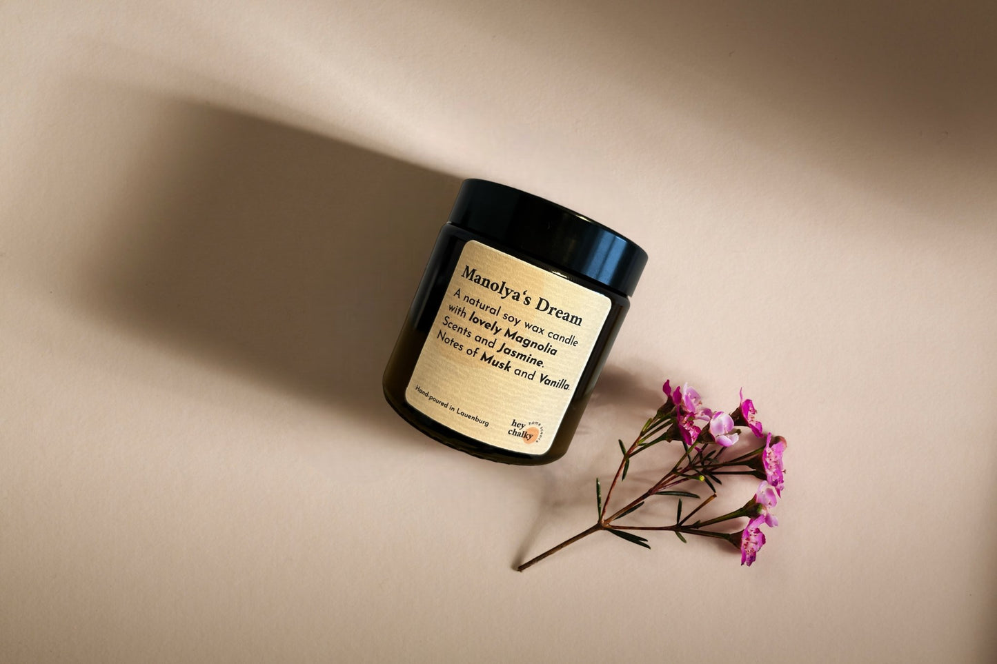 Duftkerze „Manolya's Dream" | Magnolie & Moschus | Handgemacht | 100g - GlowHaus