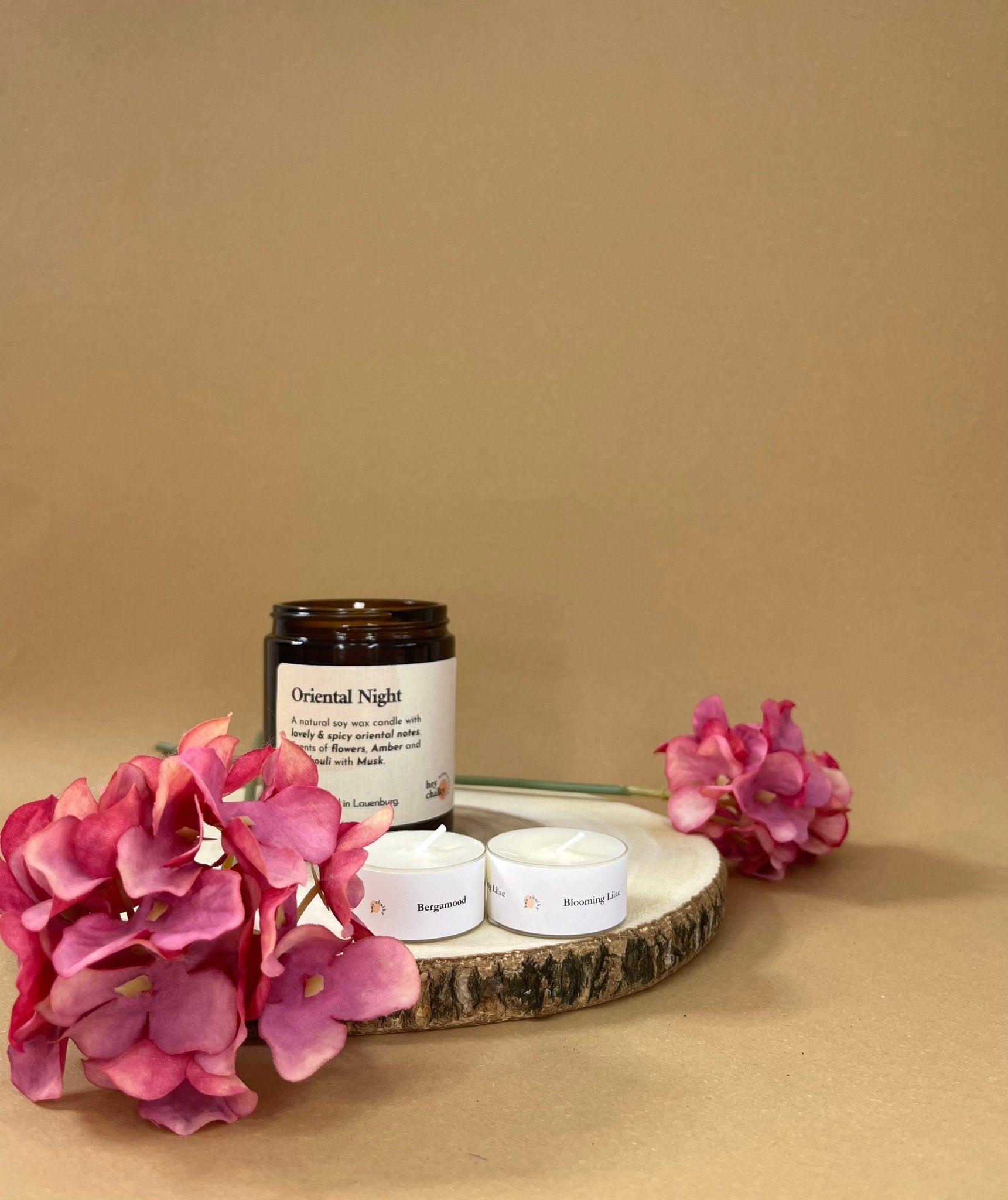 Duftkerze „Oriental Night" | Jasmin, Rose & Amber | Handgemacht | 100g - GlowHaus