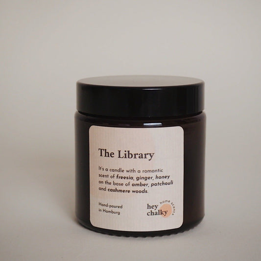 Duftkerze „The Library" | Orientalische Noten | Handgemacht | 100g - GlowHaus