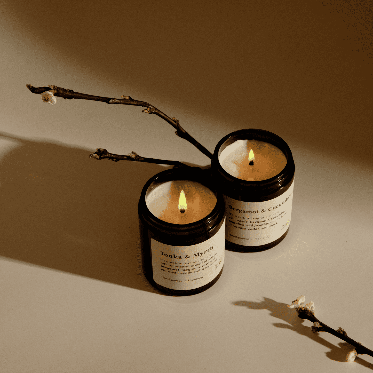 Duftkerze „The Library" | Orientalische Noten | Handgemacht | 155g - GlowHaus