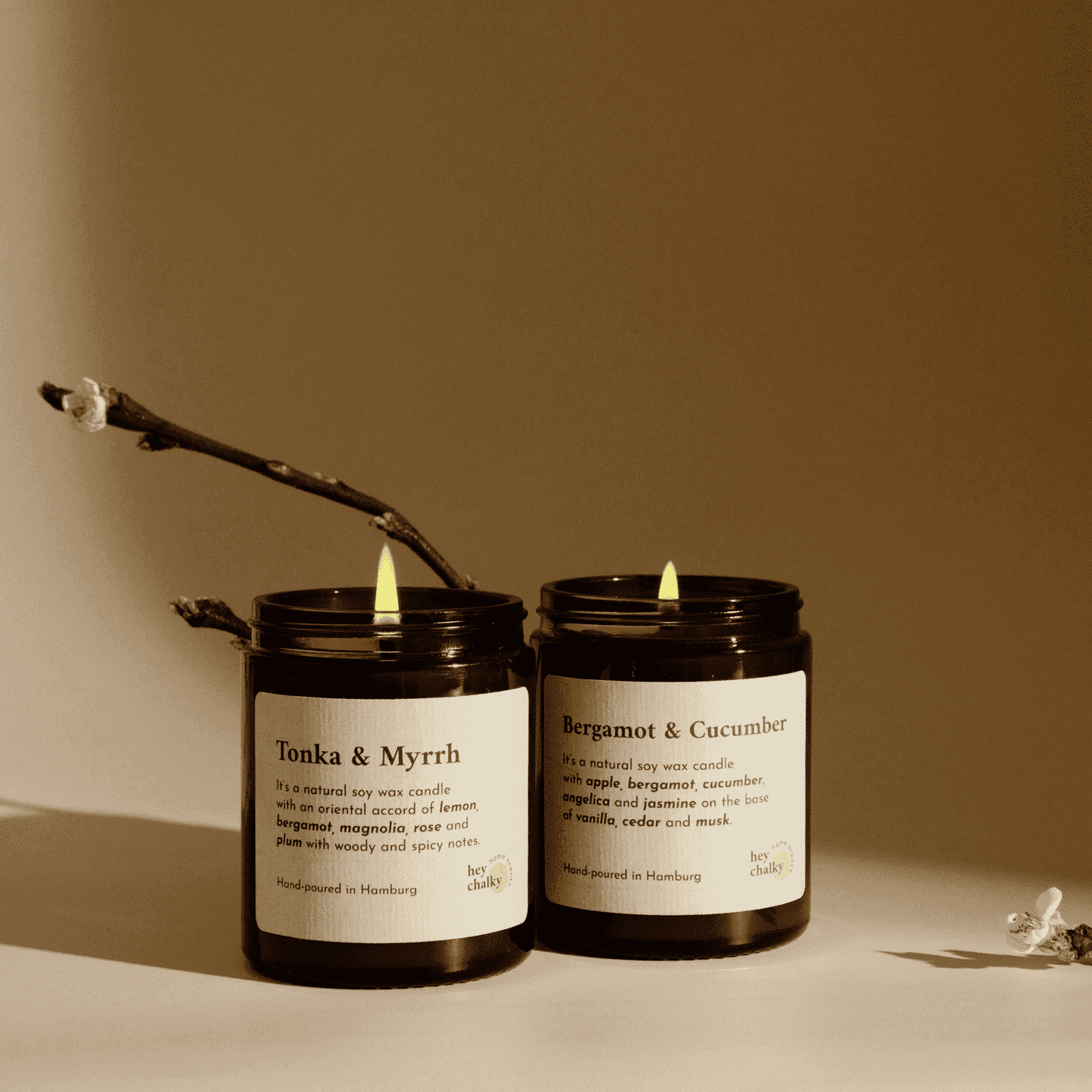 Duftkerze „The Library" | Orientalische Noten | Handgemacht | 155g - GlowHaus