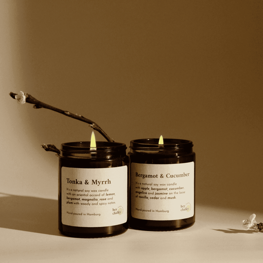 Duftkerze „The Library" | Orientalische Noten | Handgemacht | 155g - GlowHaus