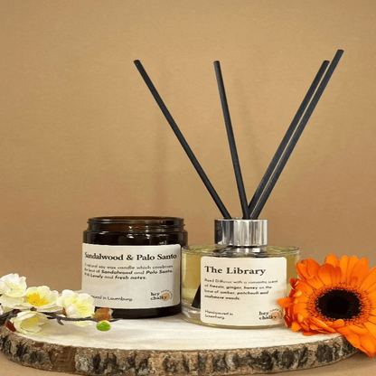 Duftset „Harmonie" | Duftkerze & Reed Diffuser Set | Geschenk Frauen | Handgemacht - GlowHaus