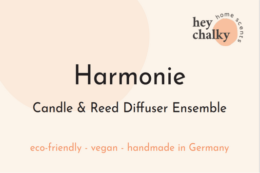 Duftset „Harmonie" | Duftkerze & Reed Diffuser Set | Geschenk Frauen | Handgemacht - GlowHaus
