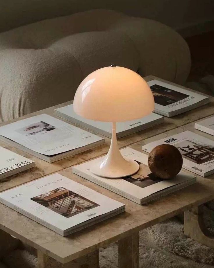 Minimalist Mushroom Lamp